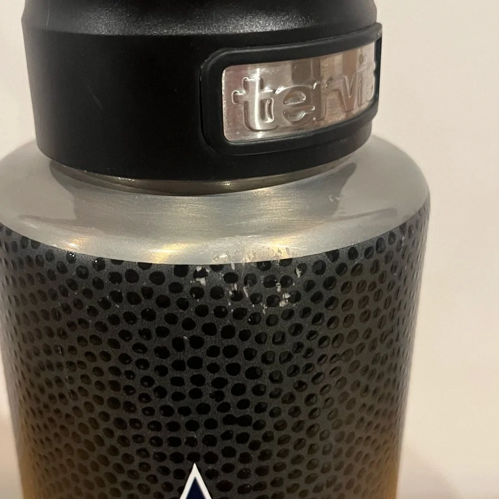 Tervis tumbler stainless steel leather‎ black cowboys football team XL